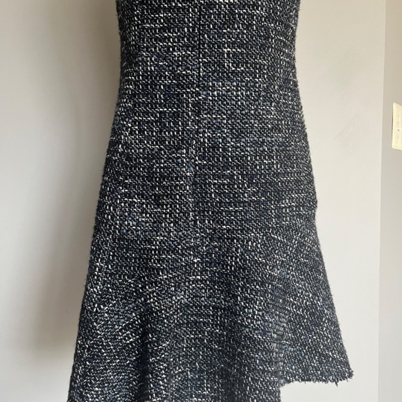$425 Theory Tweed Asymmetrical Seam Sleeveless Career‎ Wear to work Casual Dress - Picture 12 of 14